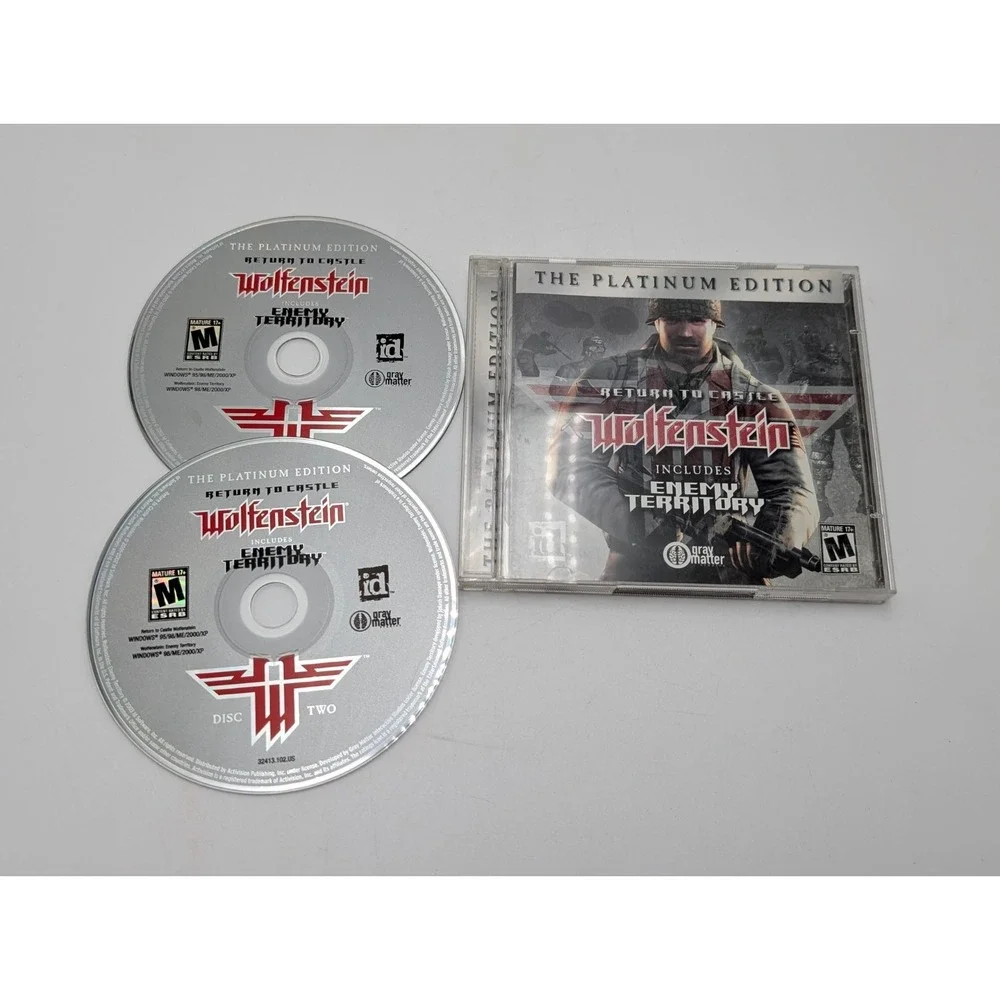 Return To Castle Wolfenstein [Platinum Edition]  Enemy Territory, With‎ Key VG+